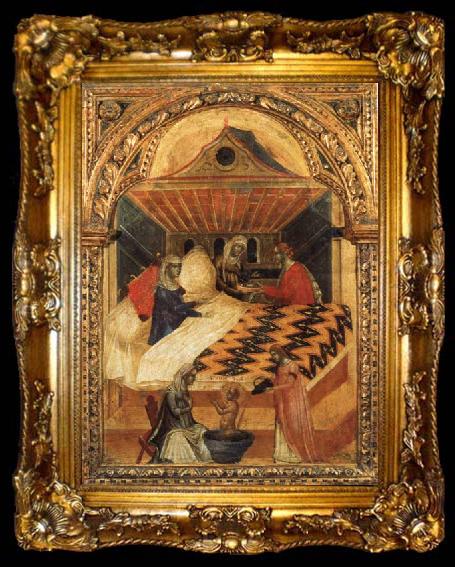 framed  Paolo Veneziano The Birth of St.Nicholas, ta009-2